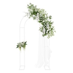 White Open Arch Backdrop Stand,120*40*220cm U Shaped Wedding Arches,Metal Stand