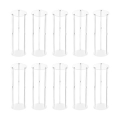 10pcs 60cm Acrylic Flower Vase Rack Wedding Garden Floral Stand Party Decoration