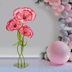 Artificial Corn Poppy Flower For Wedding Decoration Party Banquet Background