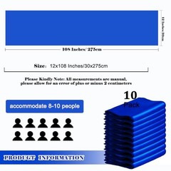 Stain Table Runners 10 Pack Silk Smooth Table 10 Pack 12×108 Inch Royal Blue