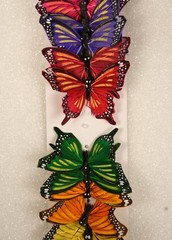 12 Piece Lot Artificial Butterflies 3″ 6 Color Assortment #12003024029