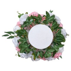 Uimoso 10PCS Pink and White Artificial Flower Balls for Wedding Decorations