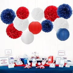 Fourth-4th Of July Imemorial-Day Party-Decorations – 15pcs Red White Red Blue
