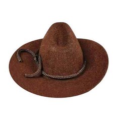 1 pc 2″ 3″ 4″Mini Cowboy Hat Western Wedding Decoration Red /Brown /Black /White