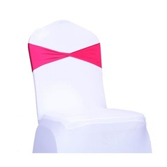 MDS Pack of 100 Spandex Chair Sashes Bows Elastic Stretch Dining Chair Bands …