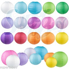 5/10 Pack of 8″ 10″ 12″ 14″ 16″ Paper Lantern Chinese Decoration Wedding Party