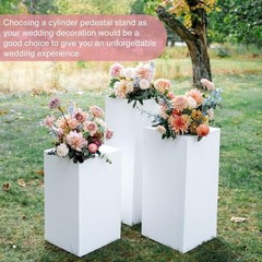 3Pcs Tall Pedestal Stands Cake Dessert Table Pillar for Wedding Party Decor AA88