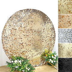 7.5 feet Big Payette Sequin Round Backdrop STAND COVER Party Events Decorations