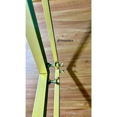 Diamond Gold Wedding Arch Backdrop Stand