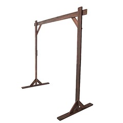 7 ft Dark Brown Square Wood Wedding Arch Backdrop Stand Party Events Decorations