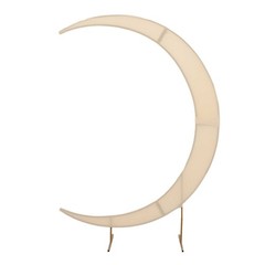7.5 ft BEIGE Fitted Spandex Half Crescent Moon Arch BACKDROP STAND Cover