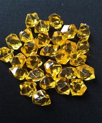 200pcs Orange Acrylic Ice Chips Table Scatter Confetti Floral Arranging Vase DIY