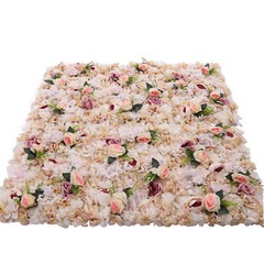 6XFlower Wall Panel Floral Backdrop Pink Yellow Wedding Party Flower Wall Decor