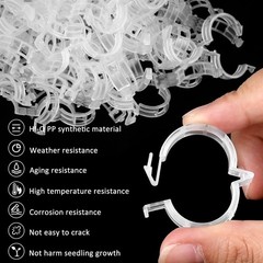 200 Pcs Plastic Trellis Plant Support Clips for Support, Grape and Tomato Vin…