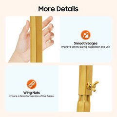 210cm(6.89ft) Heart Shaped Gold Metal Balloon Arch Stand Frame Display Kit Love