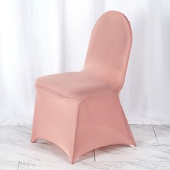 10 Dusty Rose Spandex Fitted Banquet Chair Covers Wedding Reception Decorations