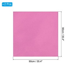 2Pcs 35 Inch Square Satin Head Scarf Silk Feeling Hair Scarf, Grey Pink
