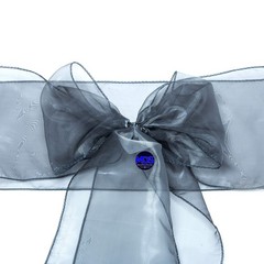 MDS Pack of 25 Organza Chair Sashes Bows for Wedding Reception Event Banquets…