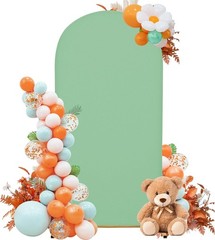 6FT Wedding Arch Cover Mint Green – Stretchy Spandex Backdrop Fabric
