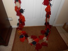 Multicolor Yarn Tassel Garland Banner Just Over 5 Yards