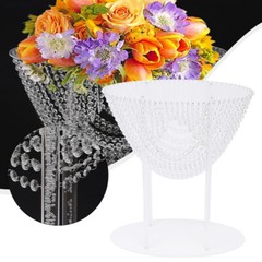 Crystal Flower Stand 2 Gorgeous Vases Wedding Centerpiece Stable Stand 2 Pcs