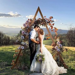 Large Wooden Wedding Arch Venue Decor Backdrop Stand for Garden Church Beach USA