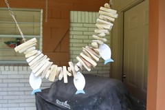 Beach Wedding Seafood Buffet Table Decor Driftwood Garland, 38″ G-71
