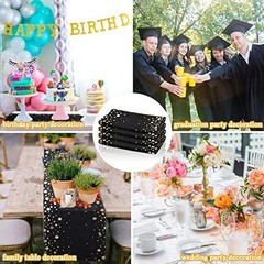 4 Pack Table Runner 12 x 108 Inch Sequin Rectangular Table Runners for