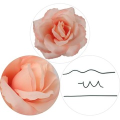 Larksilk Artificial Roses 50pcs Silk Blush Pink 8in Home Decor Flowers