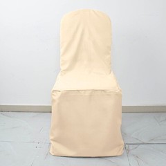 50 Beige Polyester BANQUET CHAIR COVERS Wedding Party Reception Decorations