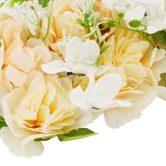 6pcs Artificial Flower Wall Panels Wedding Backdrop 50x20cm (each) Champagne