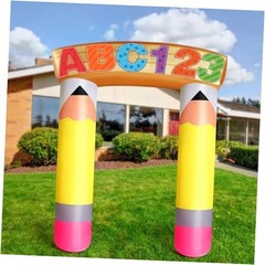 6.56 ft Preschool Graduation Decorations Inflatable Pencil Arch Back to