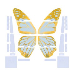 7 feet GOLD WHITE Large Butterfly Party Props Decor Party Events