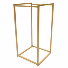 10pcs 24″ tall Matte Gold Geometric Metal Stands Wedding Flower Vase Holders
