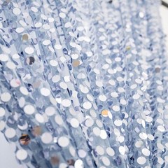 DUSTY BLUE 8×8 ft Big Payette Sequined BACKDROP CURTAIN Party Events Decorations
