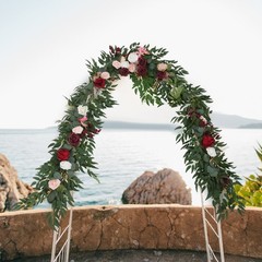 Multicolor Artificial Floral Garland 9ft For Wedding Home Party Decoration