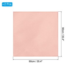 2Pcs 35 Inch Square Satin Head Scarf Silk Feeling Hair Scarf, Coral