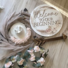 Farm Barn Rustic Wedding Decor Bridal Floral Cowboy pampas grass Roses Candle