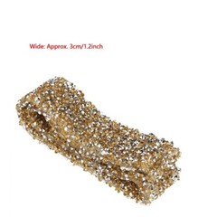 sparkle Crystal Rhinestone Ribbon Sparkling Mesh Wrap Roll Bling Arts Crafts