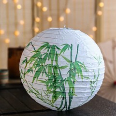 12Inch Printed Flower Round Chinese Paper Lanterns Birthday Wedding Decor Craft
