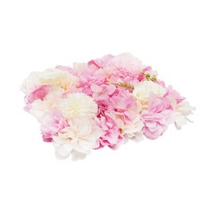 6pcs Artificial Flower Wall Panels Decorative Faux Hydrangea Floral Wall Mat Pad