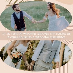 Ivory Handfasting Cord for Weddings, Rustic Lasso for Traditional Ceremonies