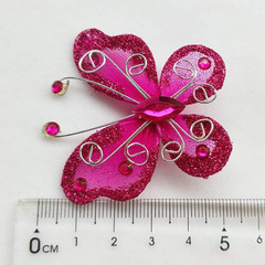 Organza Butterflies 26 Pack Wire Mesh Glitter Craft Wedding Decoration 7 Colors