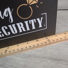 Ring Security Cute Funny Wooden Briefcase Box For Wedding Marriage Ceremony