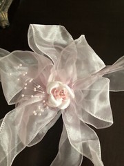 30 Blush Light Pink Pew Bows, 250 Chair Ties Wedding Or Party Decorations