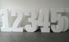 Number Styrofoam 80cm Tall Styrofoam Numbers Buy Kids Birthday Decoration