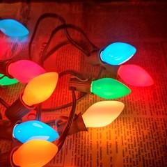 Couah C7 LED String Lights-25Ft Ceramic Vintage Multicolor Lights with 27 Col…
