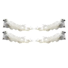 Artificial Bird D??cor 4PCS Christenings Cute Decorative Foam For Wedding
