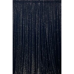 (2) black 6 ft x 6 ft Sequined Backdrop Curtain Wedding Party Decorations