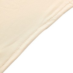 8 ft BEIGE Matte Fitted Spandex Round Top Arch Backdrop STAND COVER Party